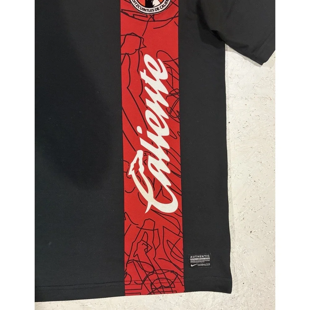 Nike Dri Fit Club Tijuana 2013-14 Soccer Jersey Black Red Mens Small S